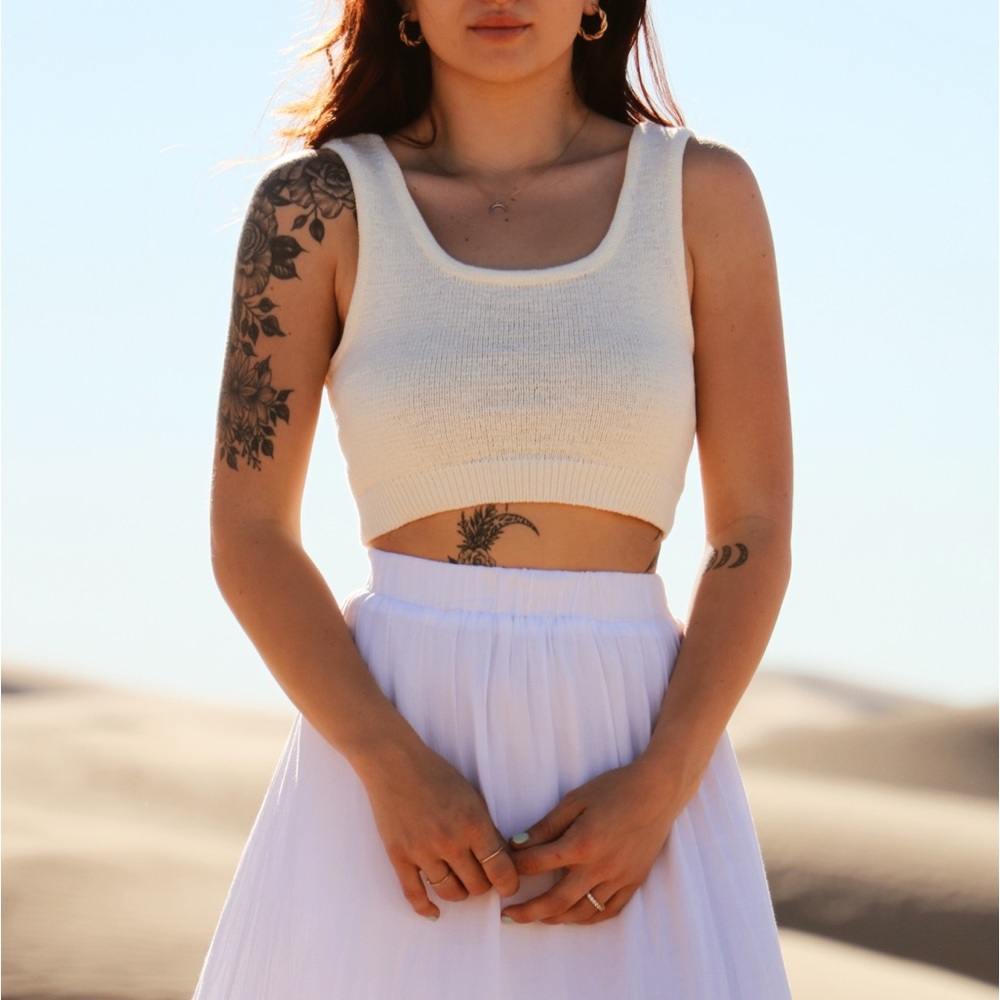 Ivory Knit Tank